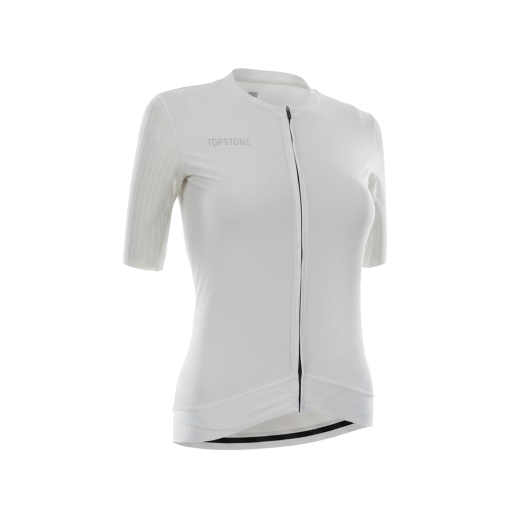 Jersey de Ciclismo Topstone Elegance White Noise vista trasera – TopStone Costa Rica