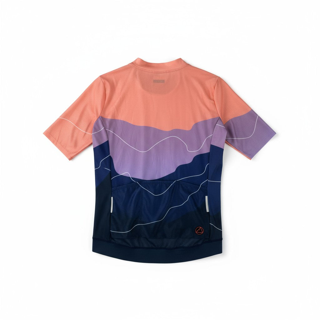 Jersey de Ciclismo Topstone Race Horizon Waves vista trasera – TopStone Costa Rica