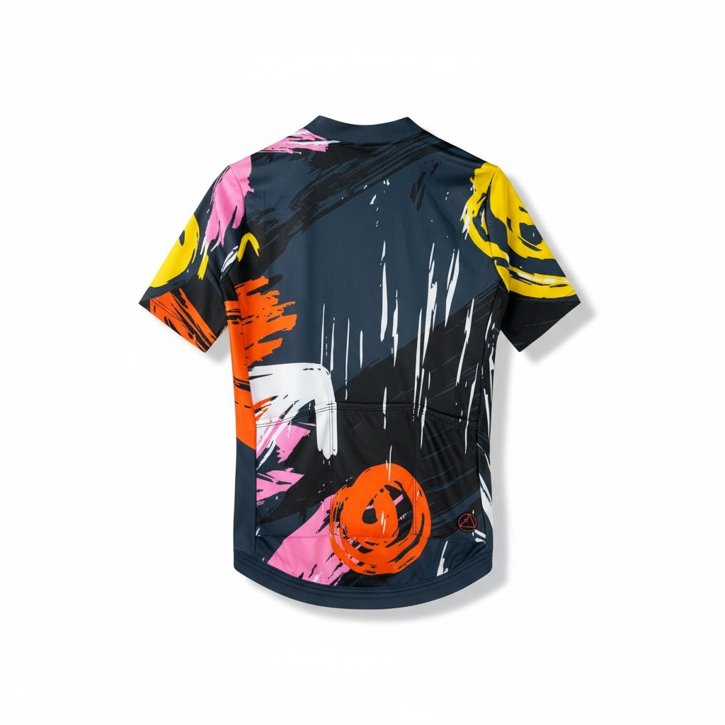 Jersey de Ciclismo Topstone Race Color Burst vista trasera – TopStone Costa Rica