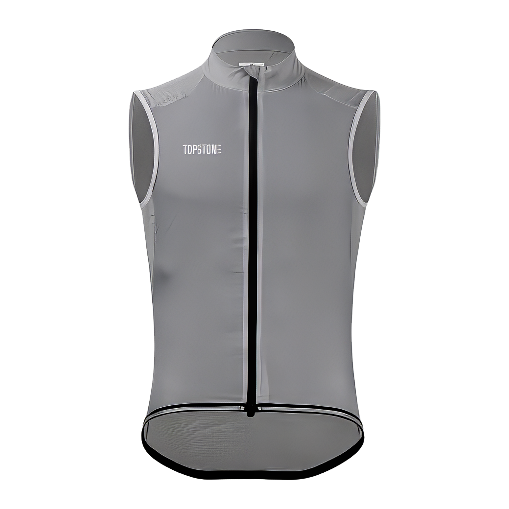 Chaleco Corta Viento Gris TopStone – Ropa de ciclismo Costa Rica