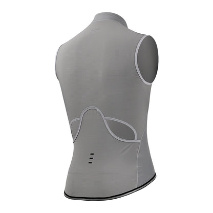 Chaleco Corta Viento Gris TopStone frente – ciclismo Costa Rica