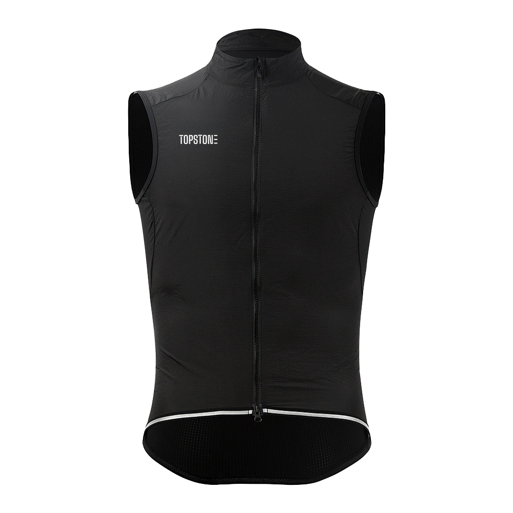 Chaleco Corta Viento Negro TopStone – Ropa de ciclismo Costa Rica