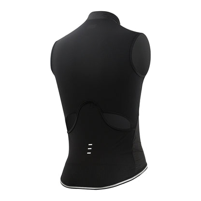 Chaleco Corta Viento Negro TopStone frente – ciclismo Costa Rica