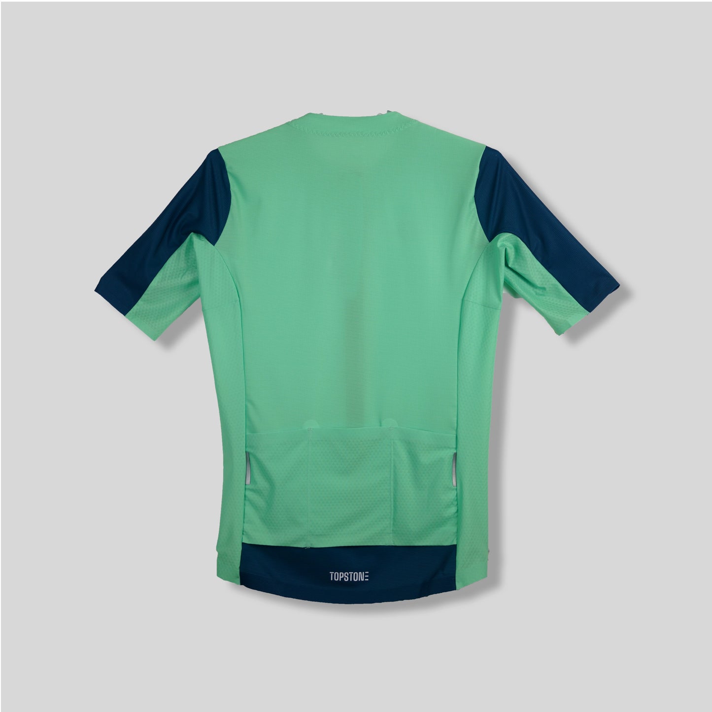 Jersey de Ciclismo Topstone Elegance Deep Mint vista trasera – TopStone Costa Rica