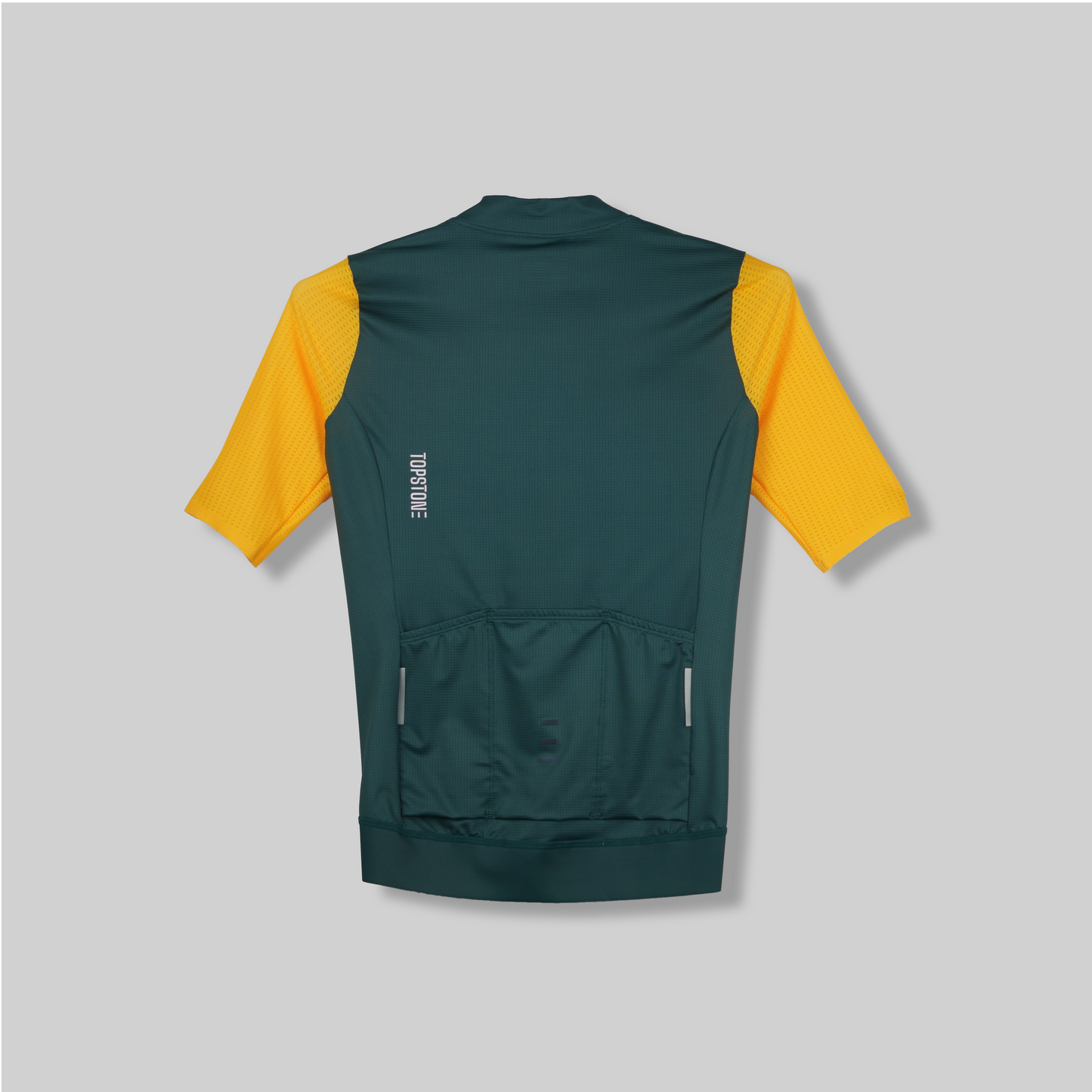 Jersey de Ciclismo Topstone Race Green Forest Yellow mujer modelo – TopStone Costa Rica