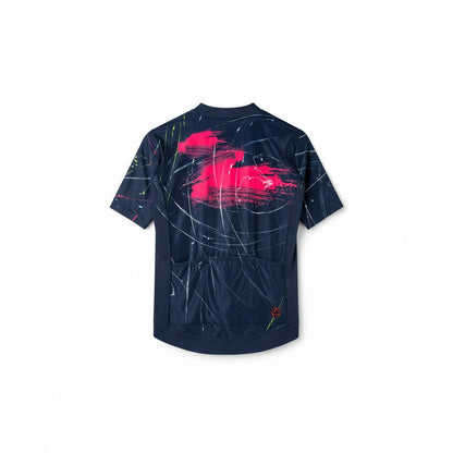 Jersey de Ciclismo Topstone Race Neon Brush vista trasera – TopStone Costa Rica