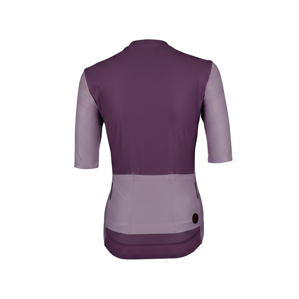 Jersey de Ciclismo Topstone Elegance DuoPurple detalle – TopStone Costa Rica
