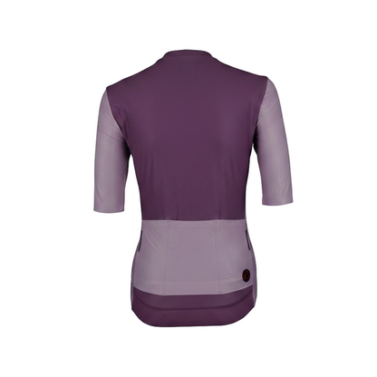 Jersey de Ciclismo Topstone Elegance DuoPurple detalle – TopStone Costa Rica