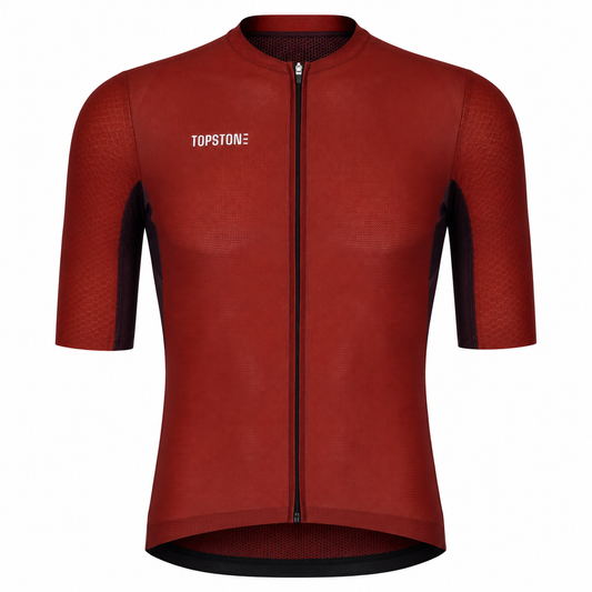 Jersey de Ciclismo Topstone Elegance DuoRed Hombre frente – TopStone Costa Rica