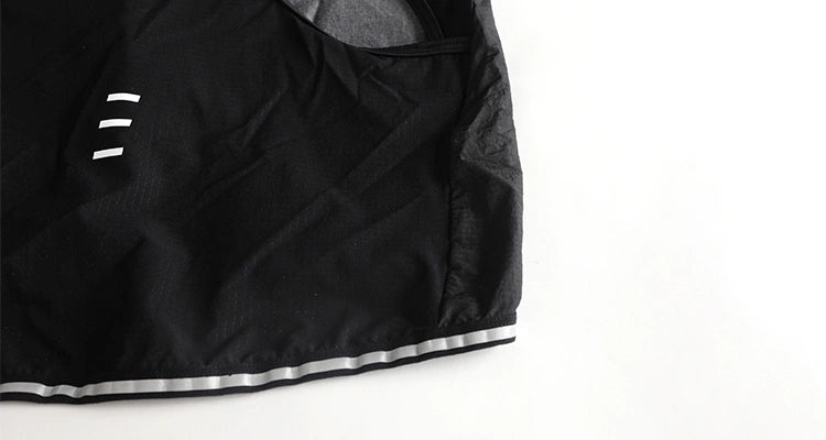 Chaleco Corta Viento Negro TopStone detalle zipper – ciclismo Costa Rica