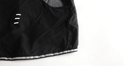 Chaleco Corta Viento Negro TopStone detalle zipper – ciclismo Costa Rica