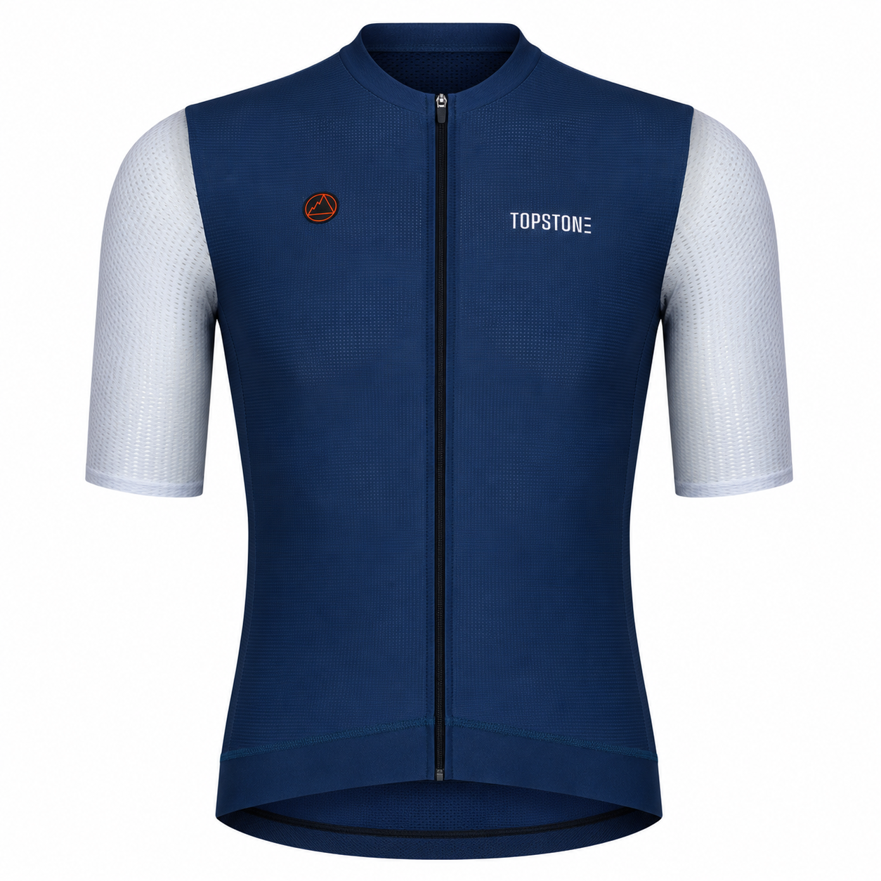 Jersey de Ciclismo Topstone Race Skyline Navy Hombre frente – TopStone Costa Rica