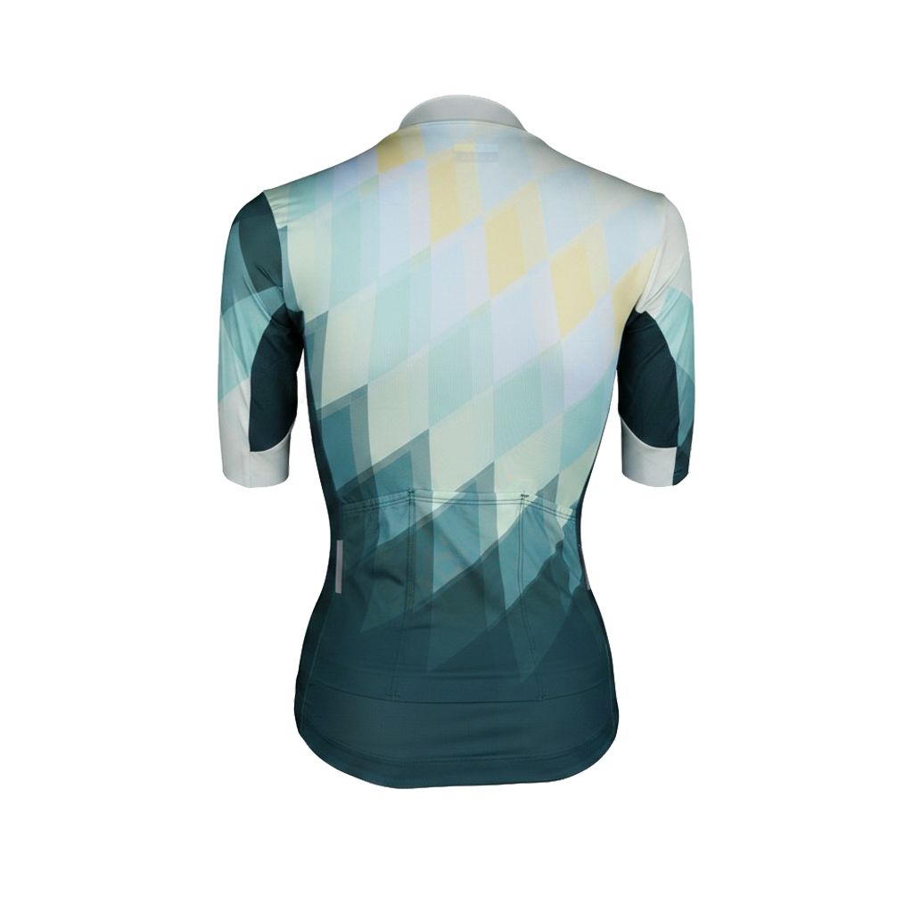 Jersey de Ciclismo Topstone Race Prism Green vista trasera – TopStone Costa Rica