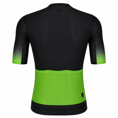 Jersey de Ciclismo Topstone Pro Verde Neon Hombre vista trasera – TopStone Costa Rica