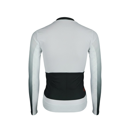 Jersey de Ciclismo Topstone Pro Blanca 4 Bolsas Manga Larga vista trasera – TopStone Costa Rica