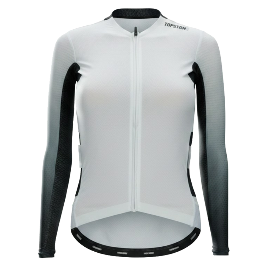 Jersey de Ciclismo Topstone Pro Blanca 4 Bolsas Manga Larga – Ropa de ciclismo TopStone Costa Rica