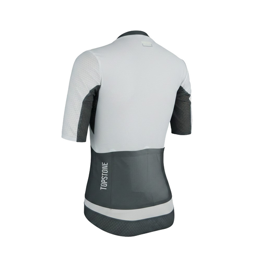 Jersey de Ciclismo Topstone Pro Blanca 4 Bolsas vista trasera – TopStone Costa Rica