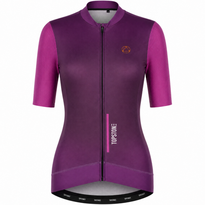 Jersey de Ciclismo Topstone Race Berry Dual Mujer frente – TopStone Costa Rica