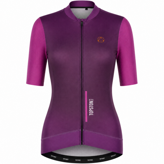 Jersey de Ciclismo Topstone Race Berry Dual Mujer frente – TopStone Costa Rica