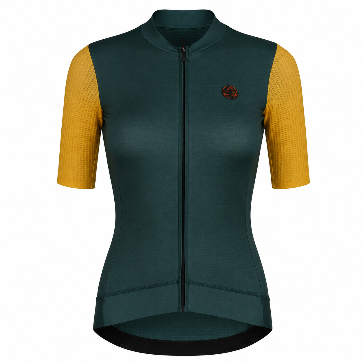 Jersey de Ciclismo Topstone Race Green Forest Yellow Mujer frente – TopStone Costa Rica