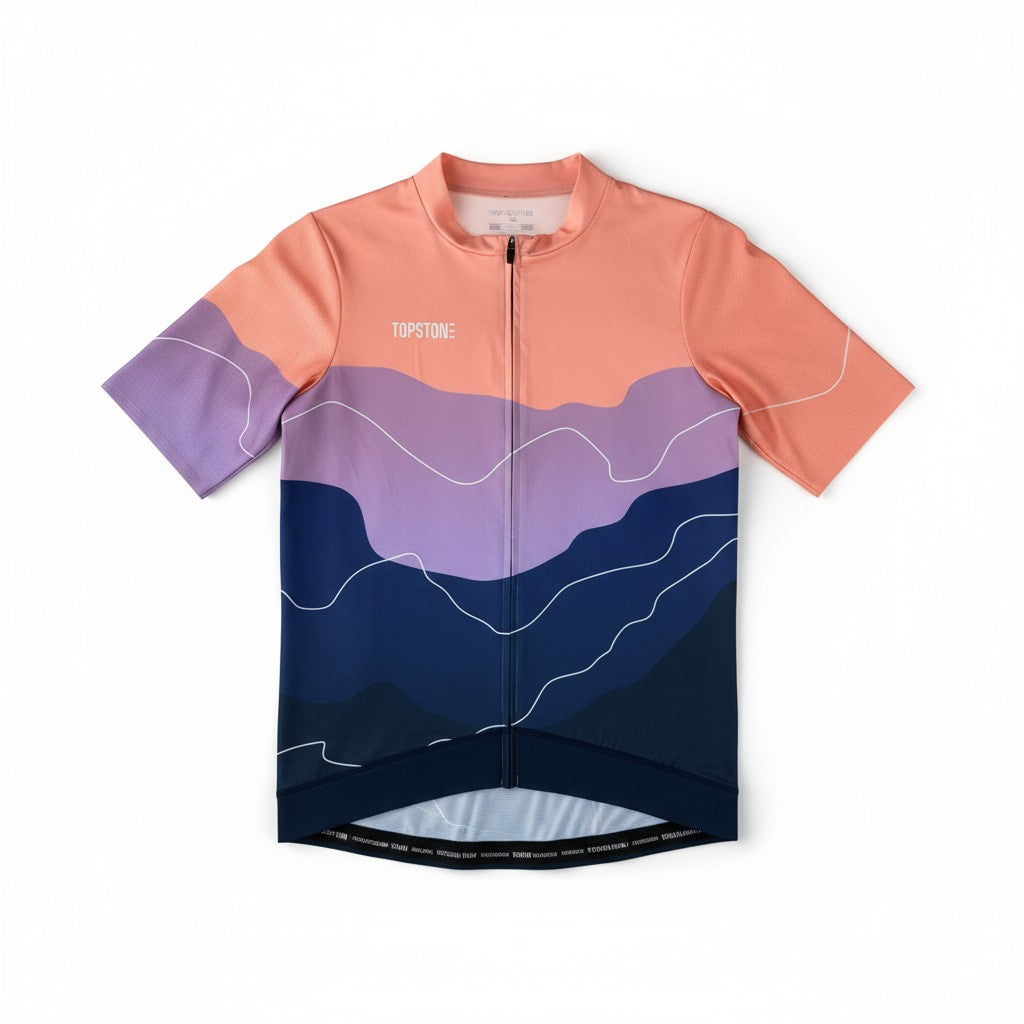 Jersey de Ciclismo Topstone Race Horizon Waves frente – TopStone Costa Rica