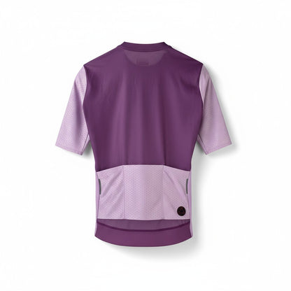 Jersey de Ciclismo Topstone Elegance DuoPurple vista trasera – TopStone Costa Rica