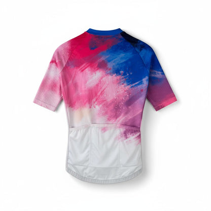 Jersey de Ciclismo Topstone Race Pink Nebula vista trasera – TopStone Costa Rica