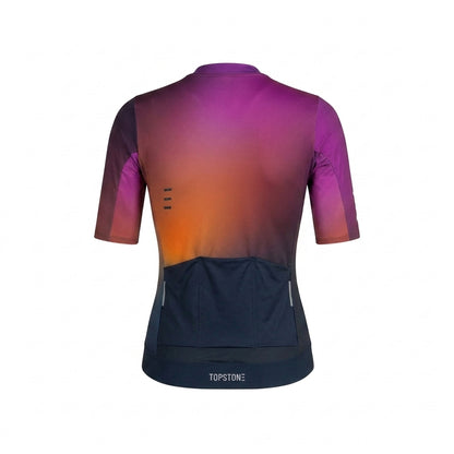 Jersey de Ciclismo Topstone Pro Sunset Fade detalle – TopStone Costa Rica