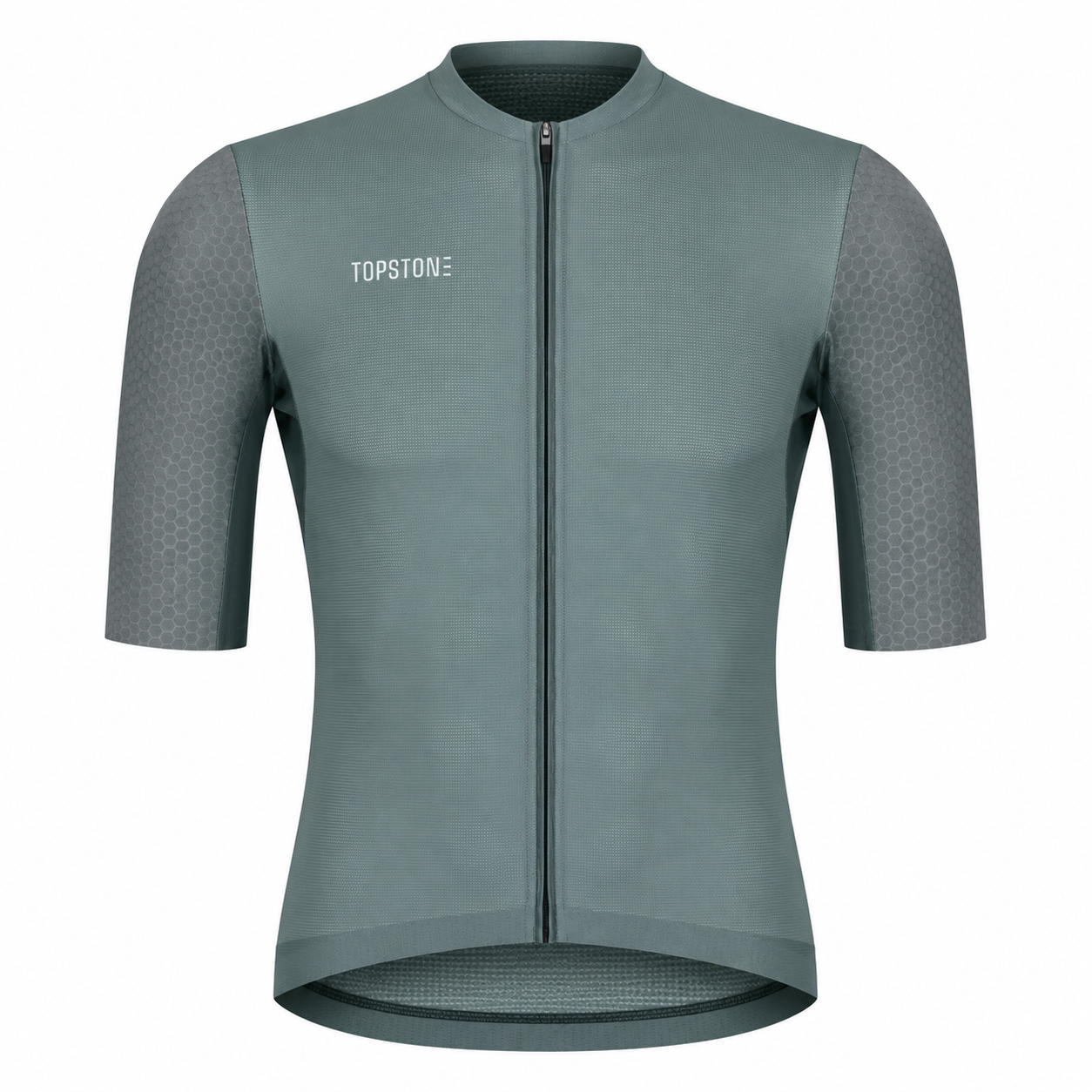 Jersey de Ciclismo Topstone Elegance DuoGray Hombre frente – TopStone Costa Rica