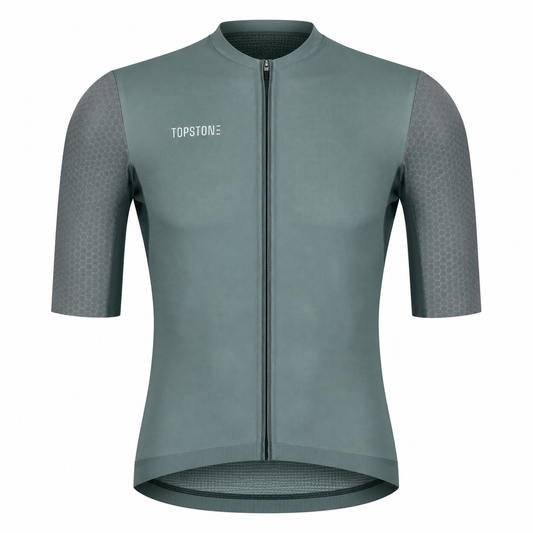 Jersey de Ciclismo Topstone Elegance DuoGray Hombre frente – TopStone Costa Rica