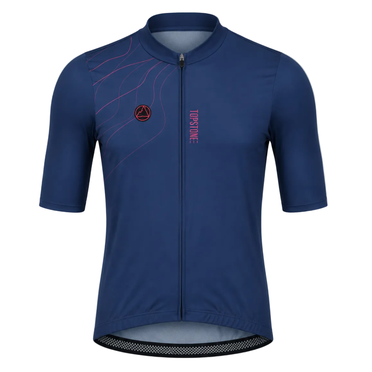 Jersey de Ciclismo Topstone Race Blue Stream Hombre frente – TopStone Costa Rica