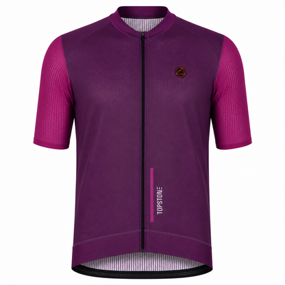 Jersey de Ciclismo Topstone Race Berry Dual Hombre frente – TopStone Costa Rica