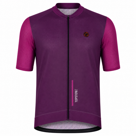 Jersey de Ciclismo Topstone Race Berry Dual Hombre frente – TopStone Costa Rica