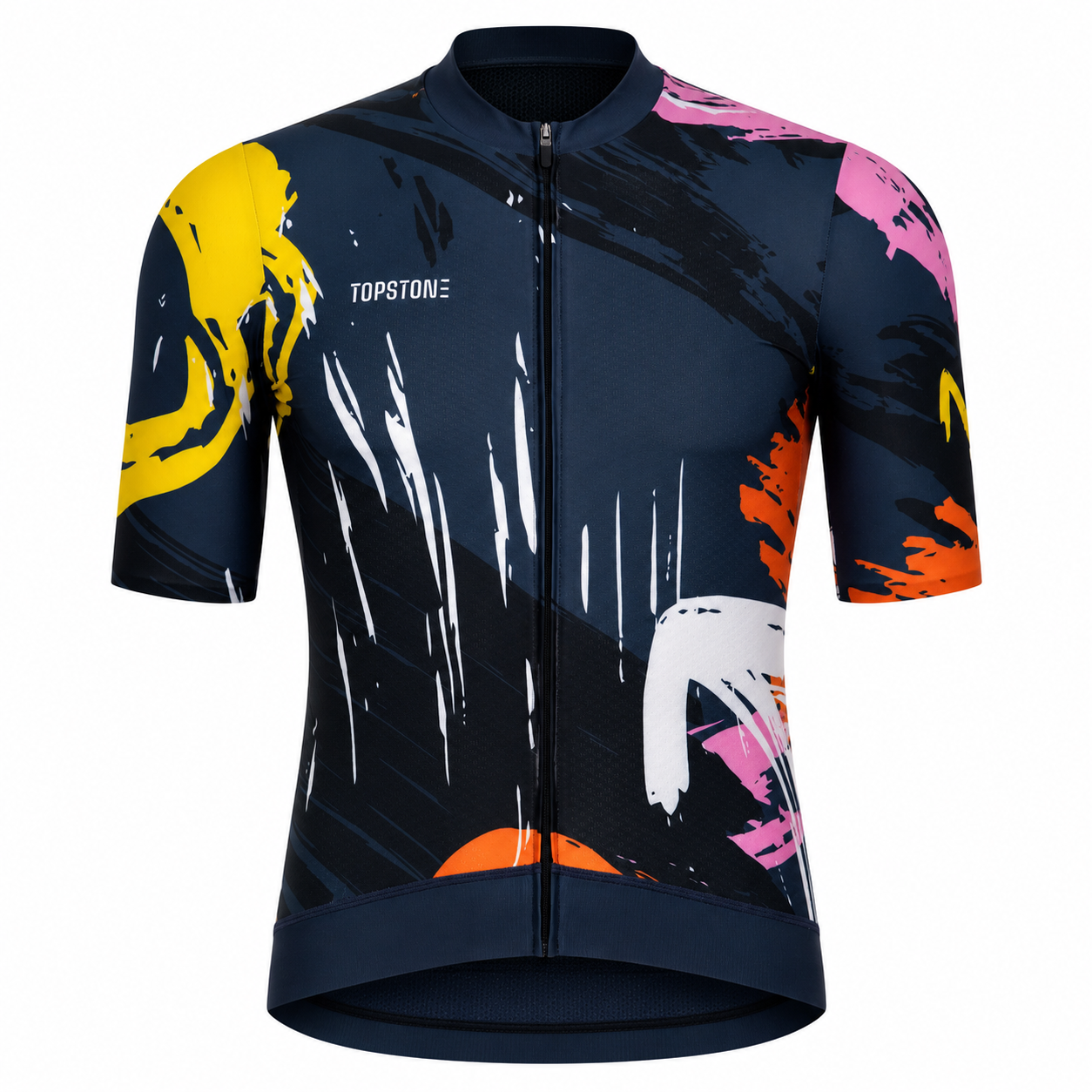 Jersey de Ciclismo Topstone Race Color Burst Hombre frente – TopStone Costa Rica