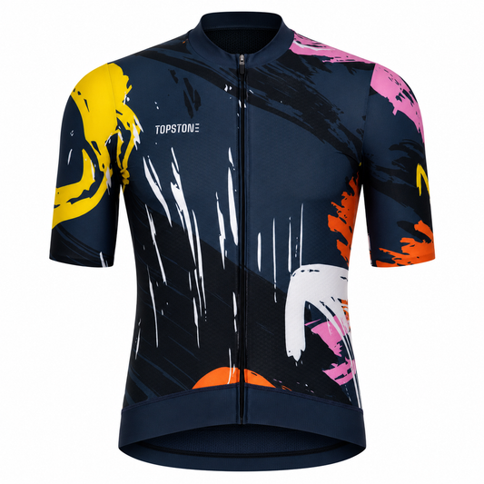 Jersey de Ciclismo Topstone Race Color Burst Hombre frente – TopStone Costa Rica