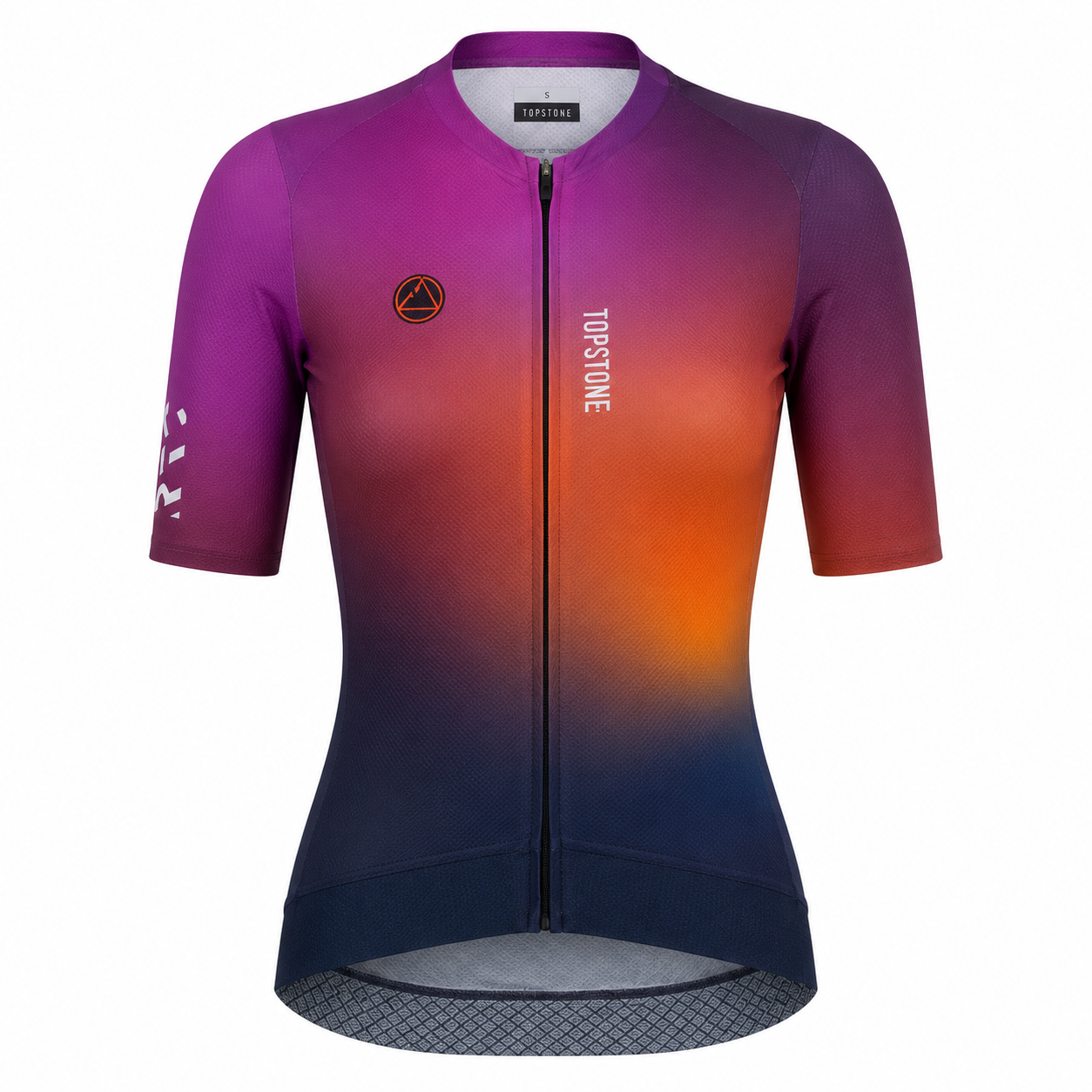 Jersey de Ciclismo Topstone Pro Sunset Fade Mujer frente – TopStone Costa Rica