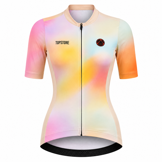 Jersey de Ciclismo Topstone Race Pastel Flow Mujer frente – TopStone Costa Rica