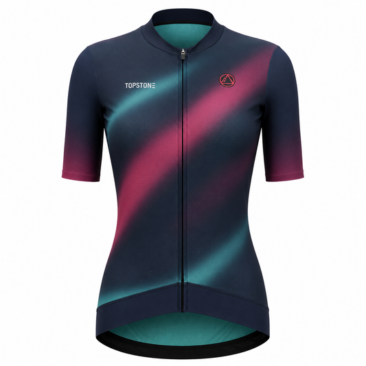 Jersey de Ciclismo Topstone Race Nebula Flare Mujer frente – TopStone Costa Rica