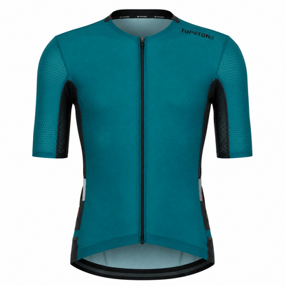 Jersey de Ciclismo Topstone Pro Emerald Hombre frente – TopStone Costa Rica