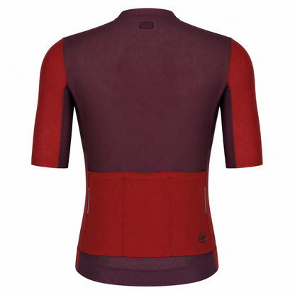 Jersey de Ciclismo Topstone Elegance DuoRed Hombre detalle – TopStone Costa Rica